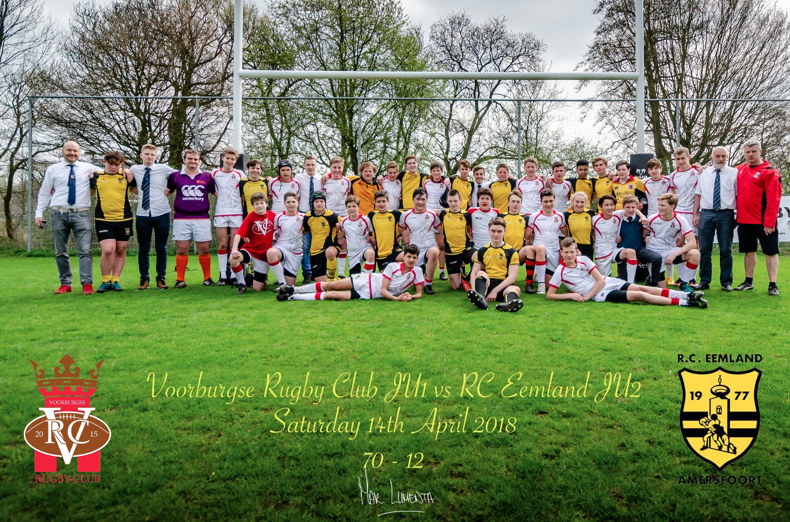 Nu met de teamfoto: Junioren Kampioen Bowl Poule A!