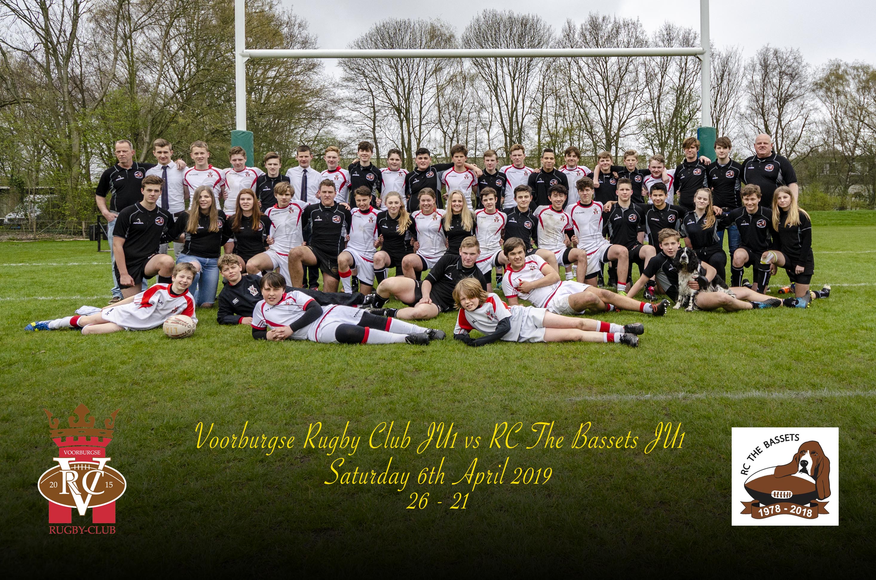 Junioren winnen van de Bassets!