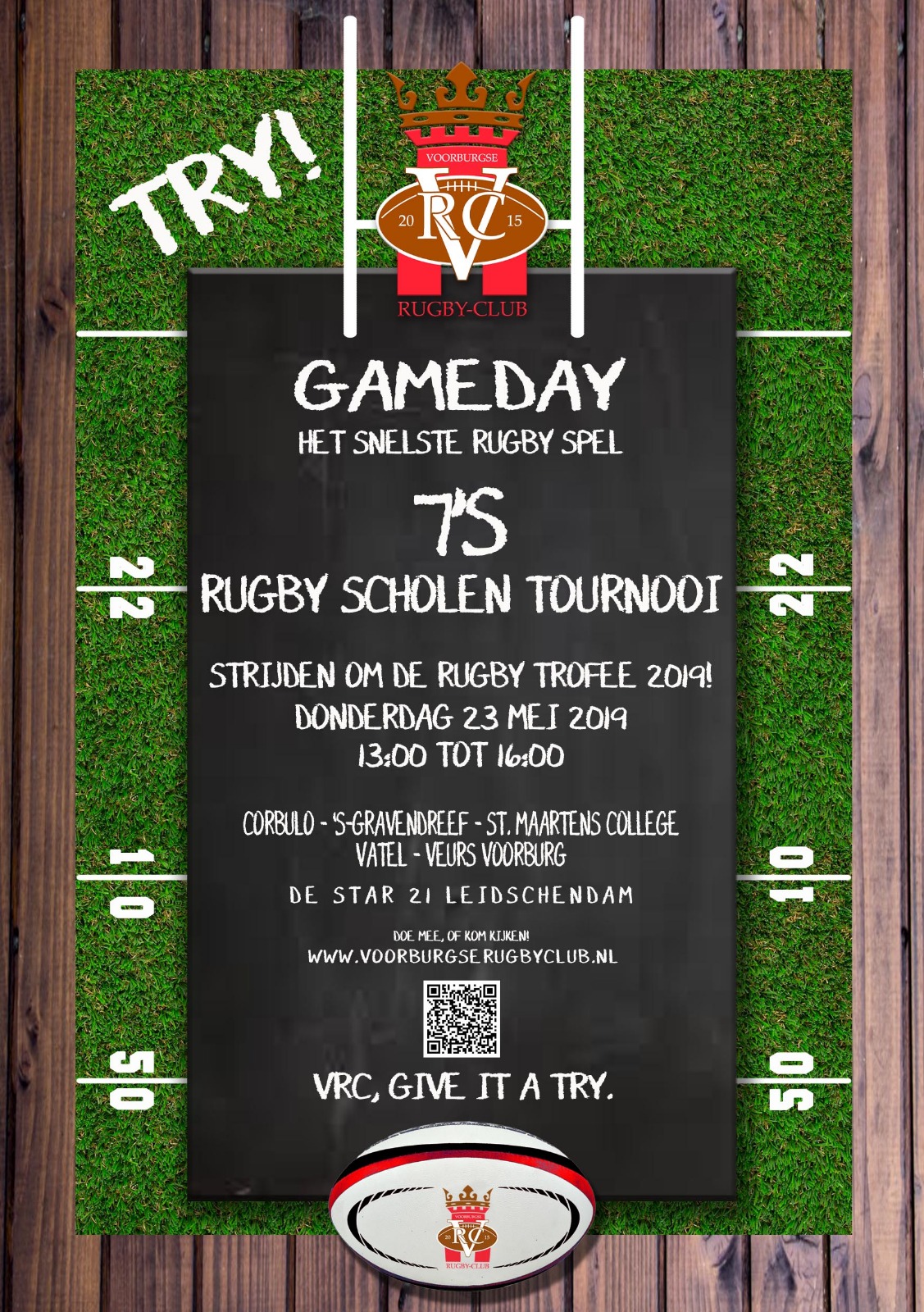 Coming up: Scholen toernooi 23 mei
