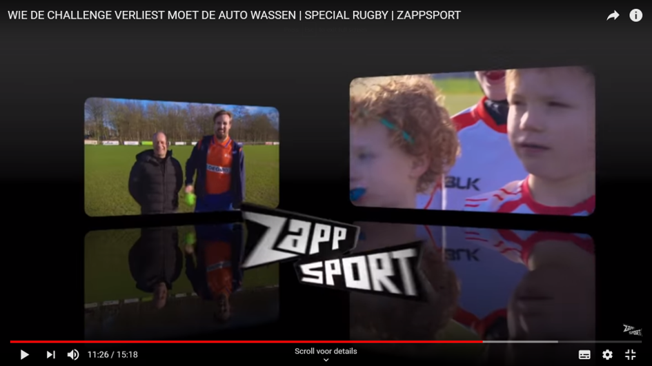 Zappsport in het teken van rugby